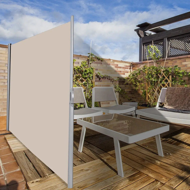 118.5 x 71 Inch Patio Retractable Folding Side Awning Screen by DirectDeals