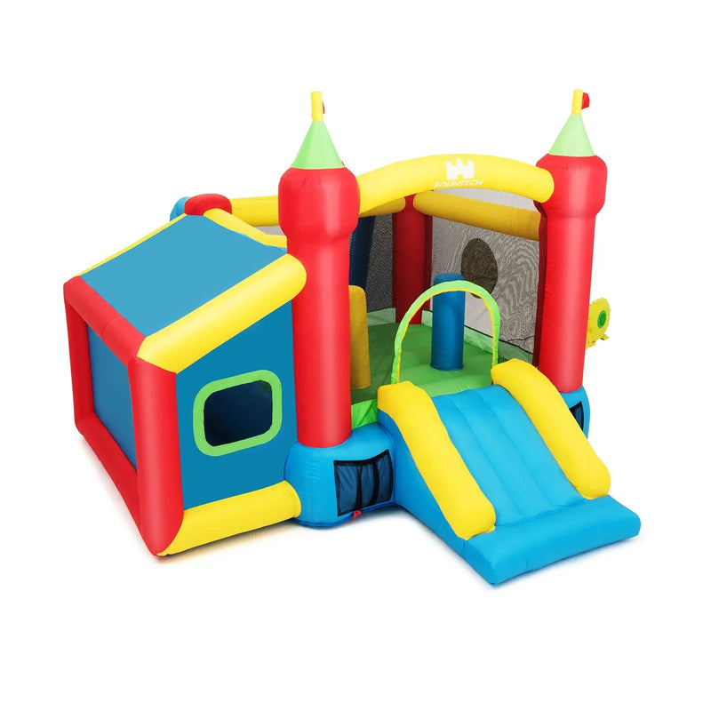 Inflatable Bounce House Kids Slide Jumping Castle without Blower by DirectDeals