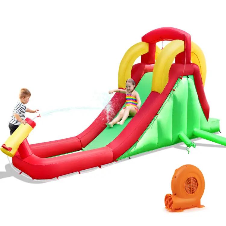 Inflatable Water Slide Bounce House with Climbing Wall and Jumper with 550W Blower by DirectDeals