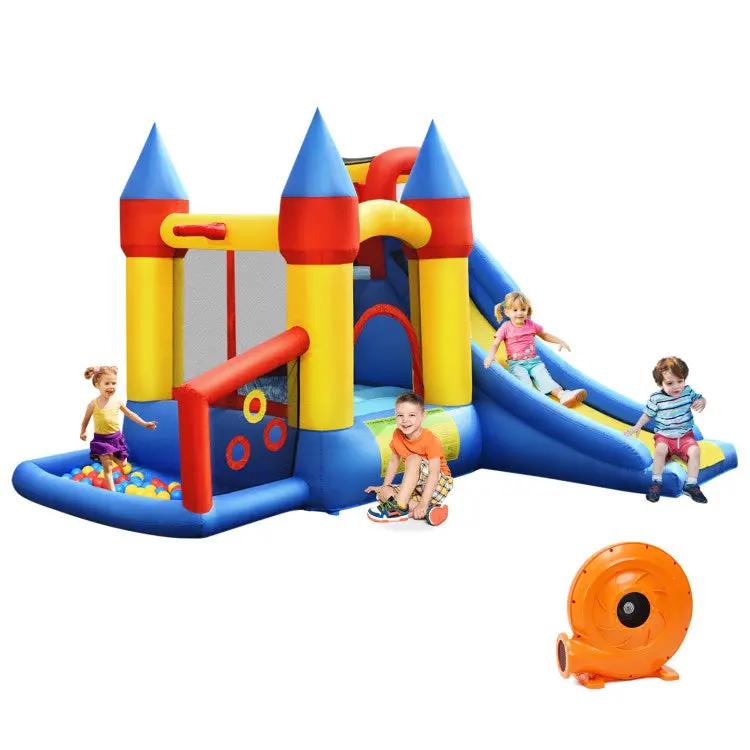 Inflatable Bounce House with Basketball Rim and 780W Blower by DirectDeals