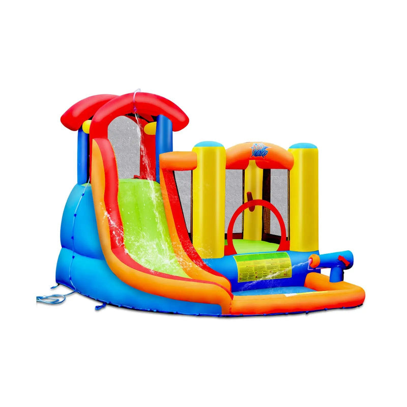 Inflatable Water Slide Bounce House with Pool and Cannon Without Blower by DirectDeals
