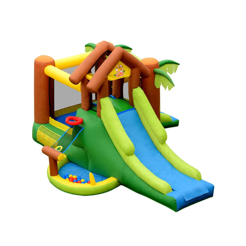 Kids Inflatable Jungle Bounce House Castle with 735W Blower by DirectDeals