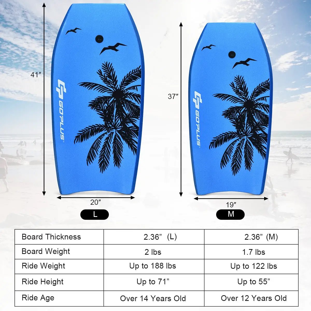 Super Lightweight Bodyboard Surfing with Leash EPS Core Boarding by DirectDeals