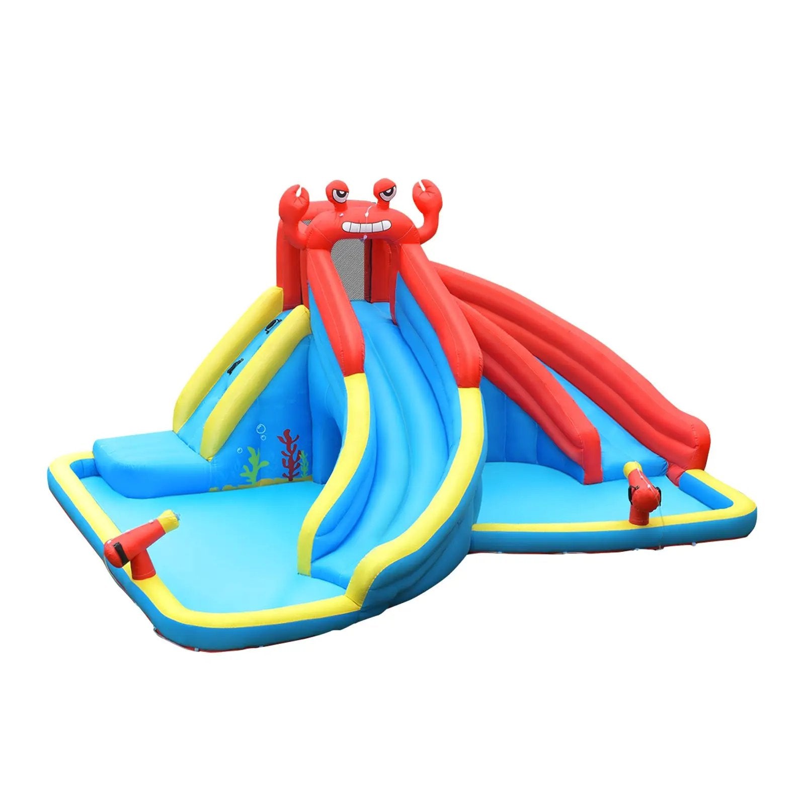 Inflatable Water Slide Crab Dual Slide Bounce House without Blower by DirectDeals