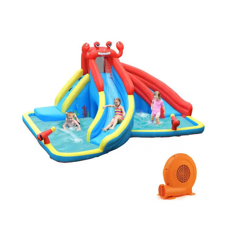 Inflatable Water Slide Bounce House with Water Cannon with 680W Blower by DirectDeals
