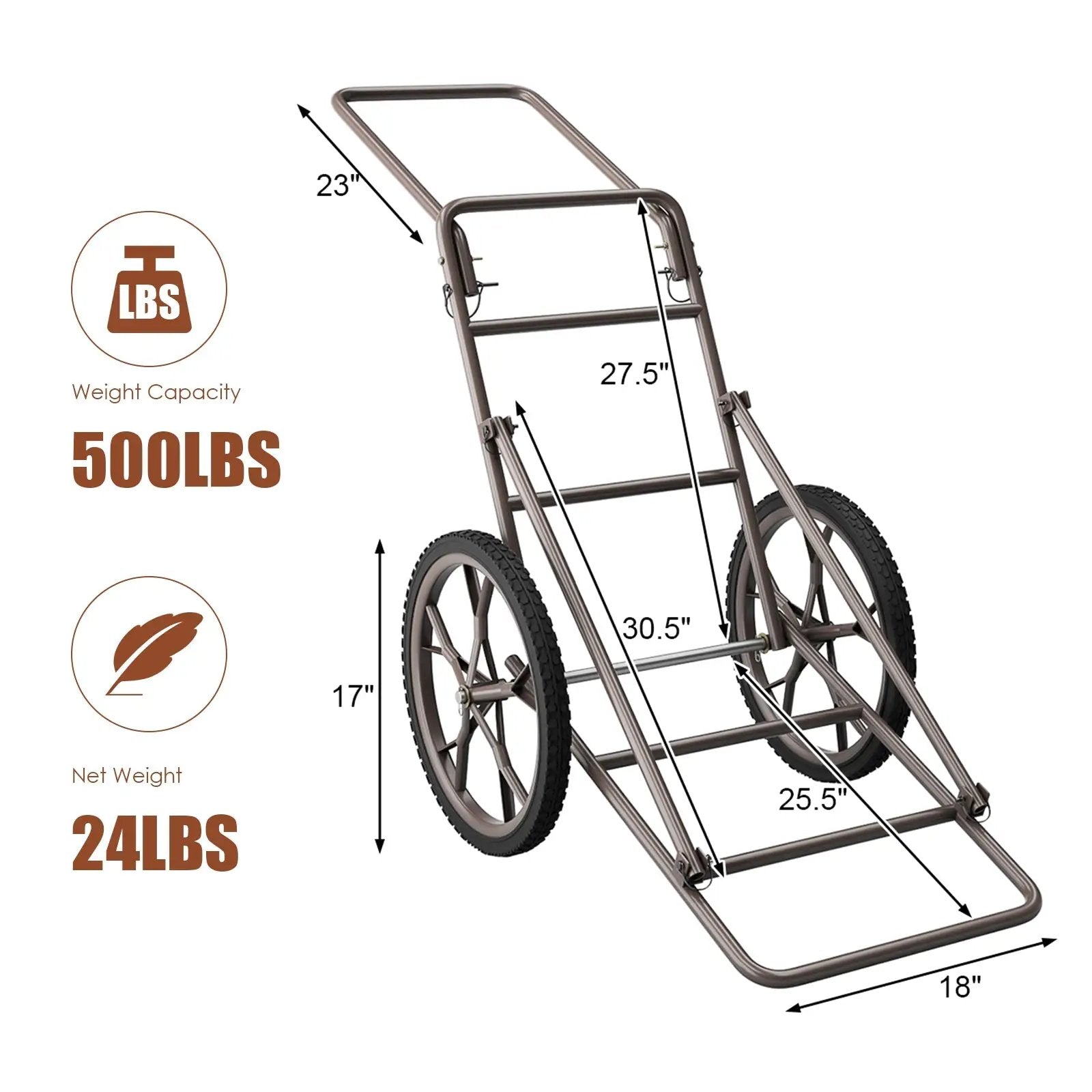 Larger Capacity Folding Deer Game Cart by DirectDeals