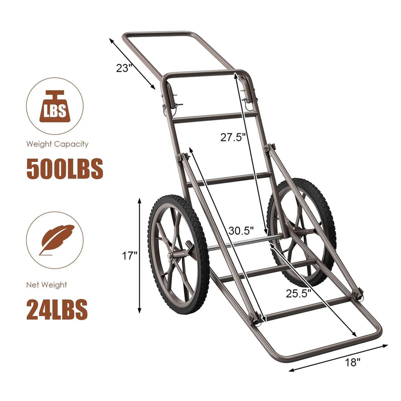 Larger Capacity Folding Deer Game Cart by DirectDeals