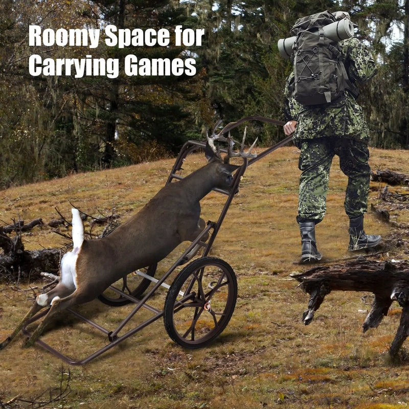 Larger Capacity Folding Deer Game Cart by DirectDeals
