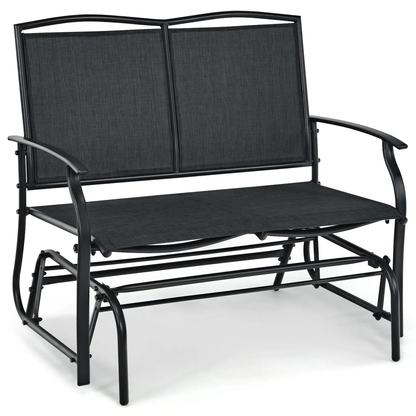 Iron Patio Rocking Chair for Outdoor Backyard and Lawn by DirectDeals