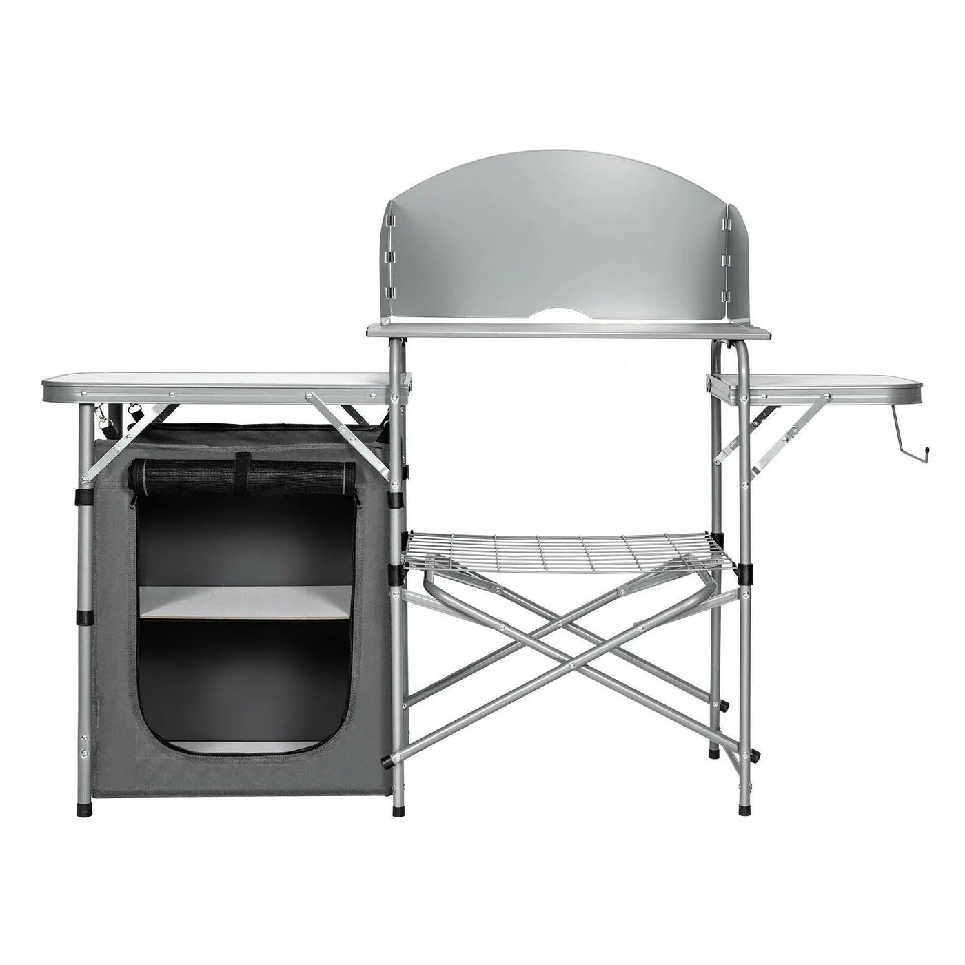 Foldable Outdoor BBQ Portable Grilling Table With Windscreen Bag by DirectDeals