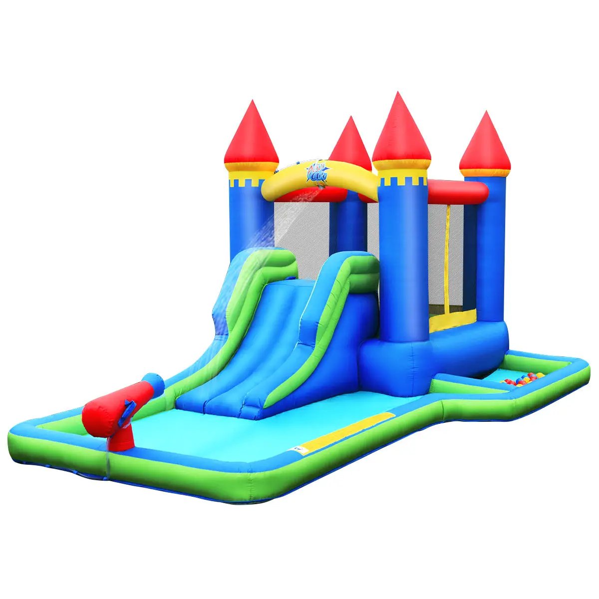 Kids Inflatable Bounce House Water Slide without Blower by DirectDeals