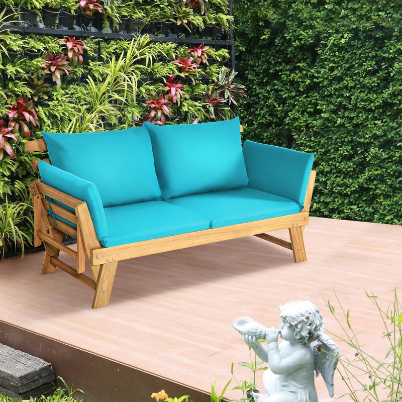 Adjustable Patio Convertible Sofa with Thick Cushion by DirectDeals