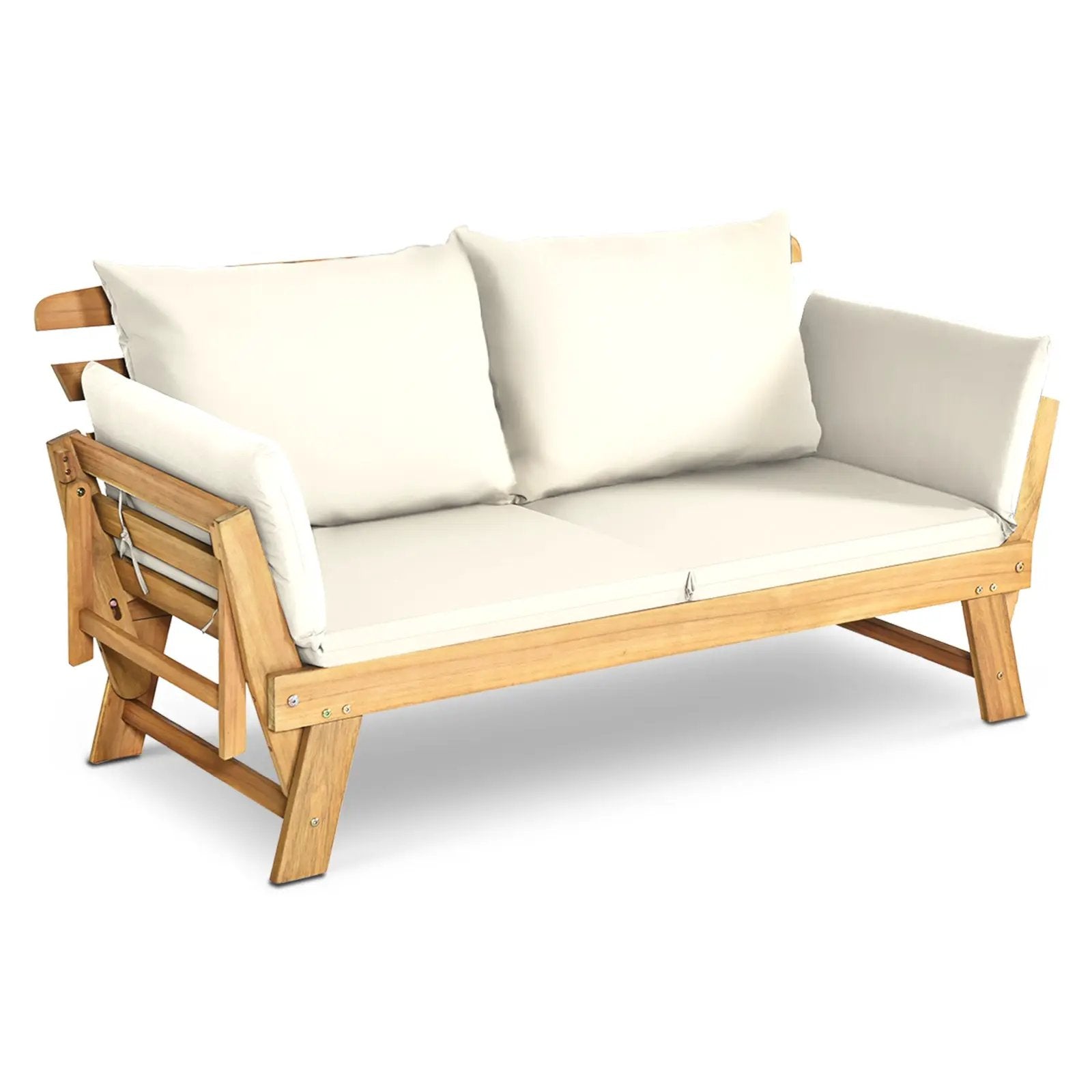 Adjustable Patio Convertible Sofa with Thick Cushion by DirectDeals