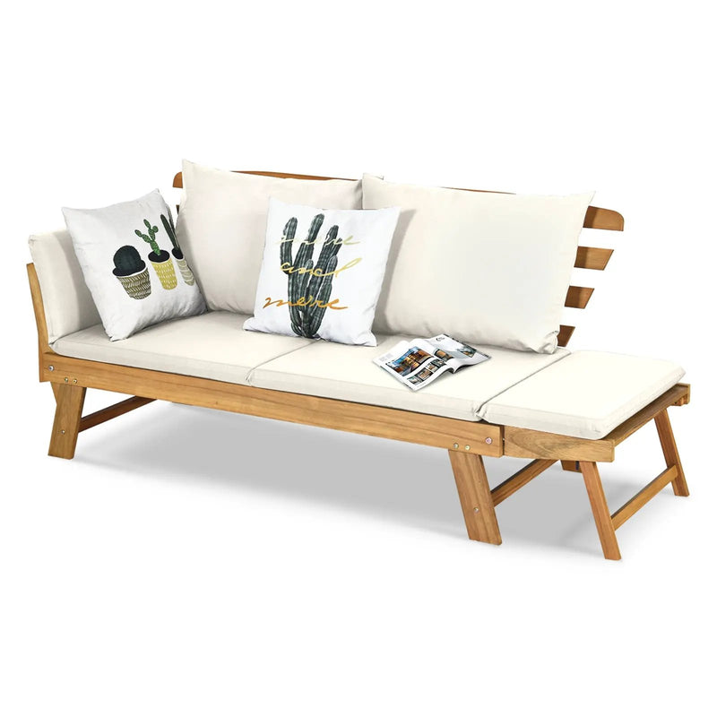 Adjustable Patio Convertible Sofa with Thick Cushion by DirectDeals