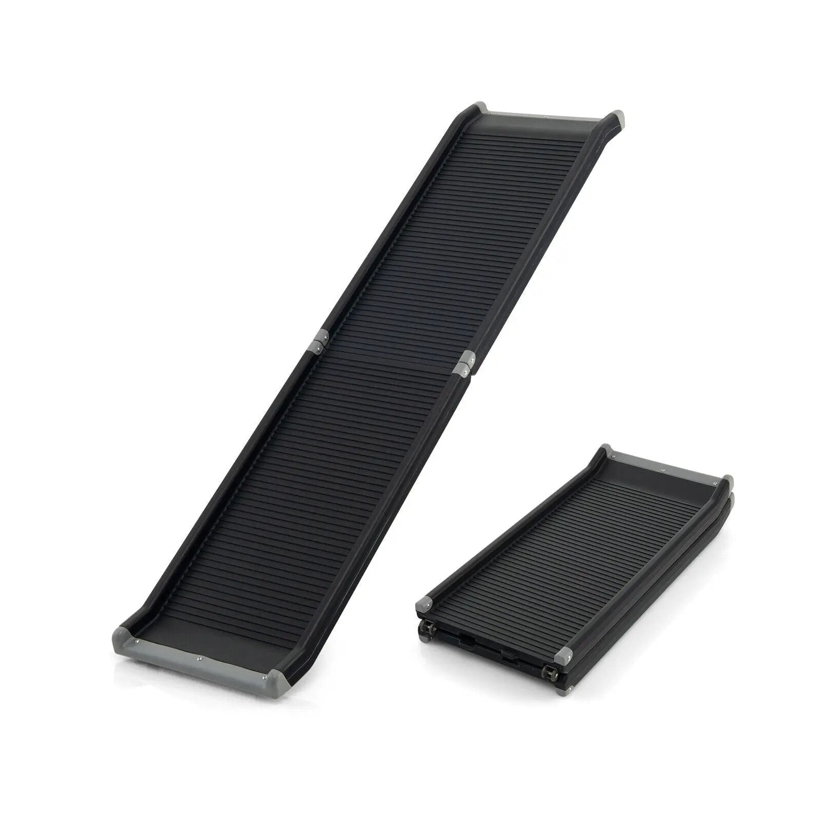 63 Feet Upgrade Folding Pet Ramp Portable Dog Ramp with Steel Frame by DirectDeals