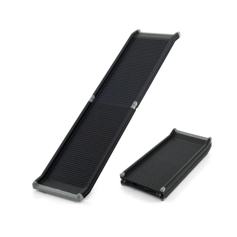 63 Feet Upgrade Folding Pet Ramp Portable Dog Ramp with Steel Frame by DirectDeals