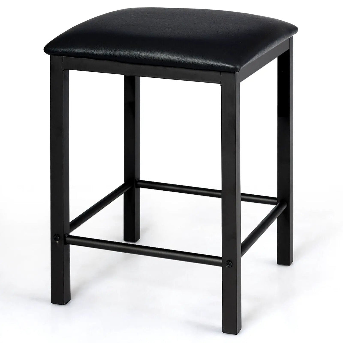 3 Piece Counter Height Dining Set Faux Marble Table by DirectDeals