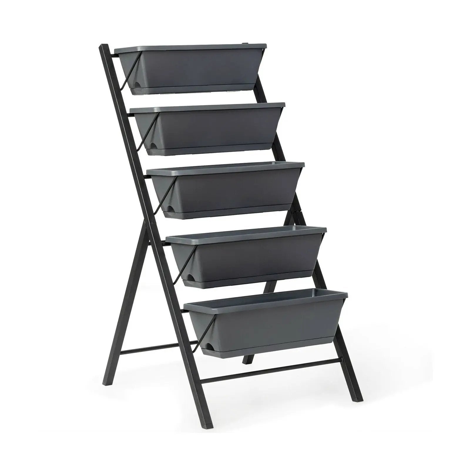5-Tier Raised Garden Bed with Water Drainage for Flowers Vegetables by DirectDeals