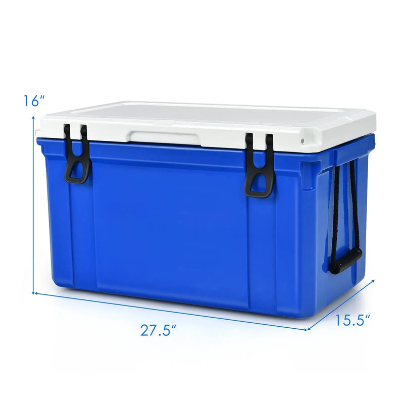 58 Quart Leak-Proof Portable Cooler Ice Box for Camping-Blue by DirectDeals