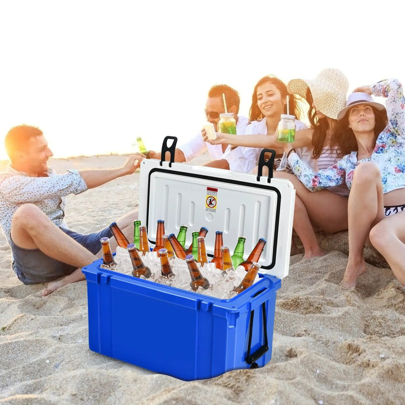 58 Quart Leak-Proof Portable Cooler Ice Box for Camping-Blue by DirectDeals