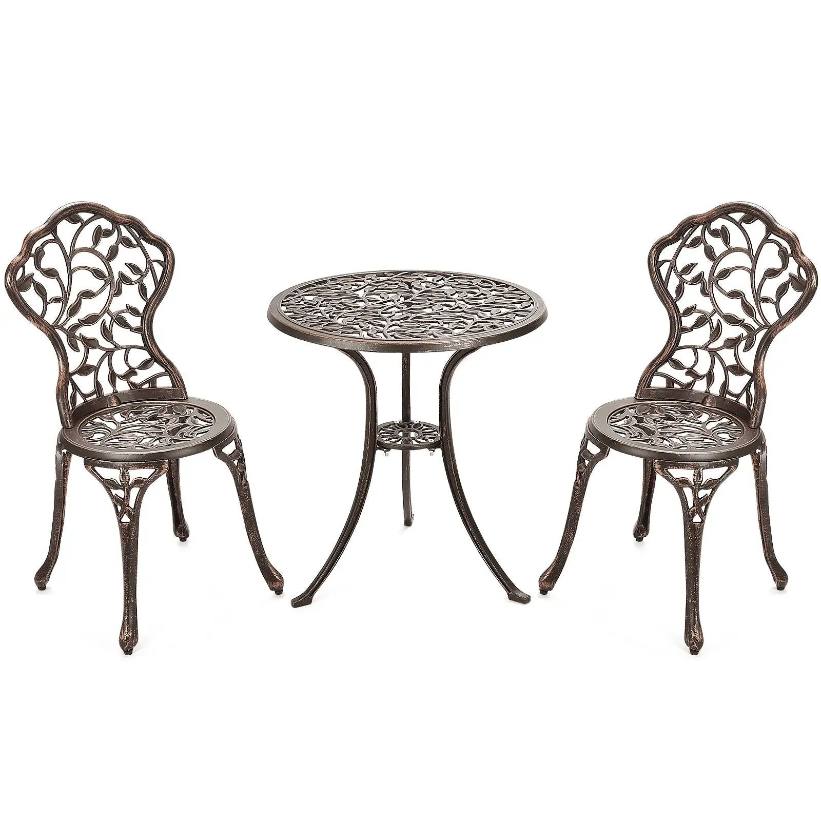 3 Pieces Cast Aluminum Bistro Set by DirectDeals