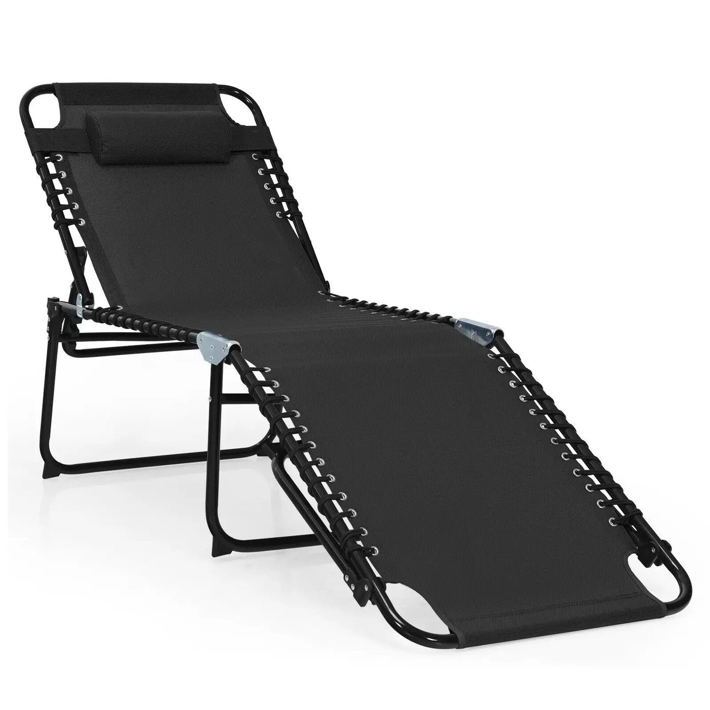 Foldable Recline Lounge Chair with Adjustable Backrest and Footrest by DirectDeals