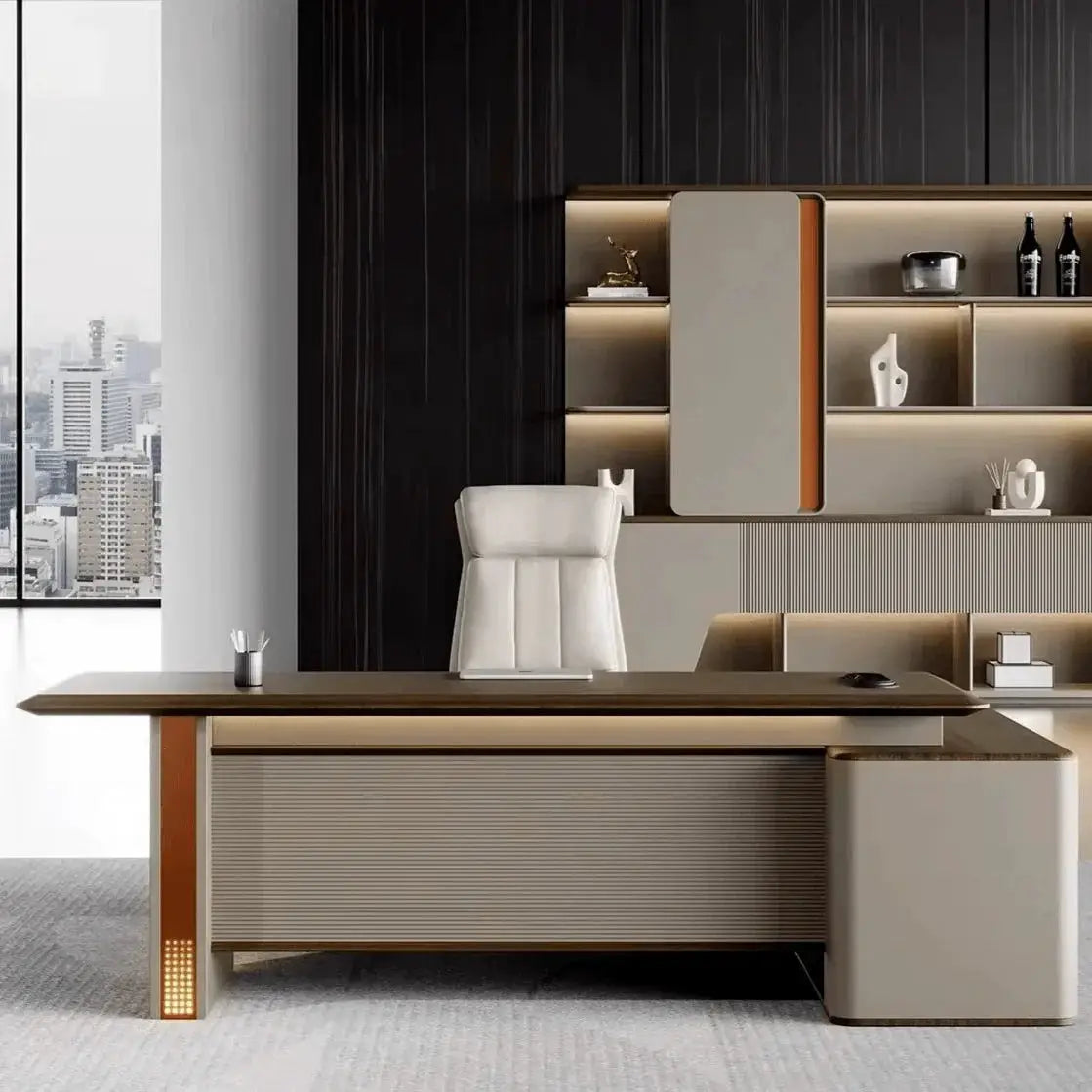 Oxley · Modern L-Shaped Executive Desk by Arc Grove