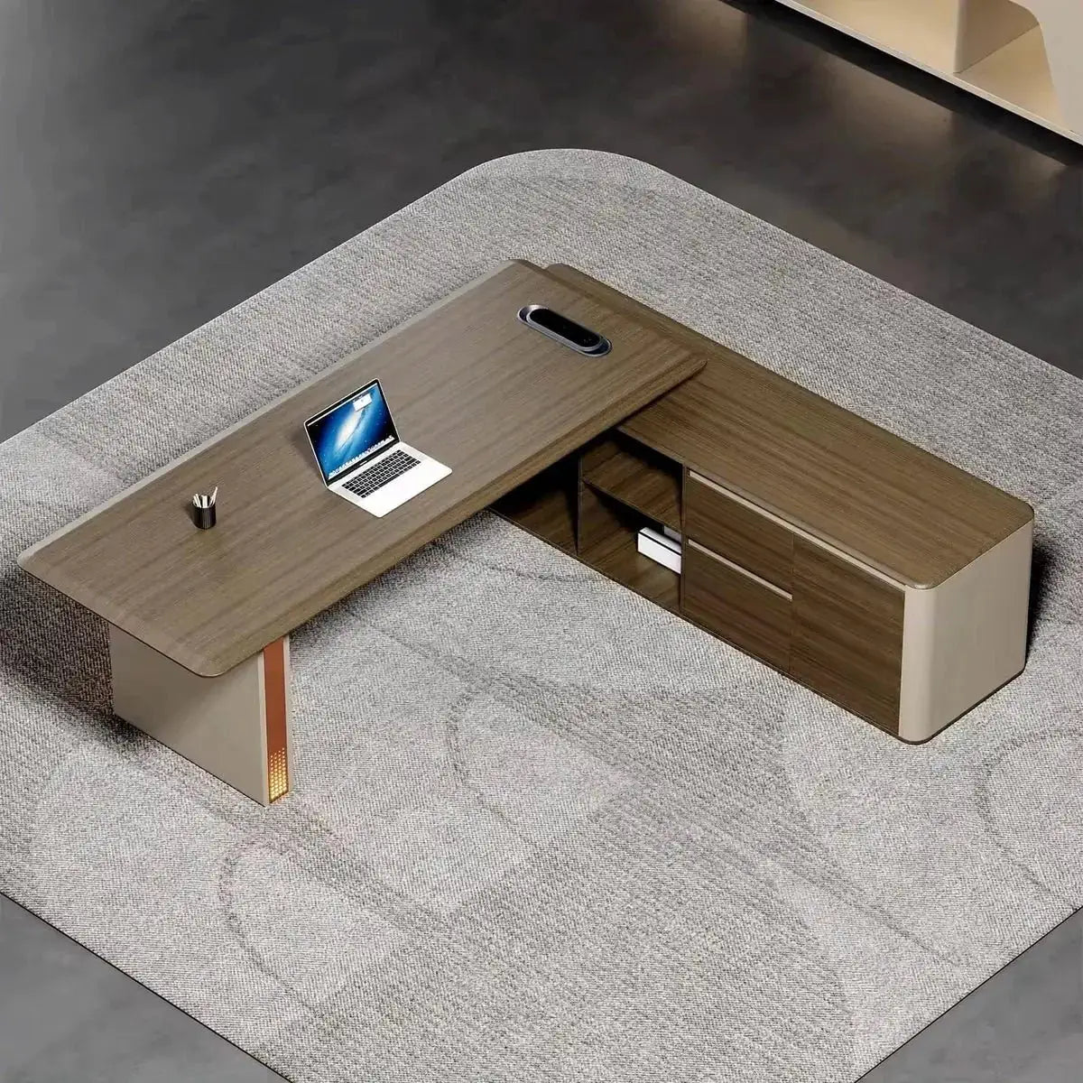 Oxley · Modern L-Shaped Executive Desk by Arc Grove