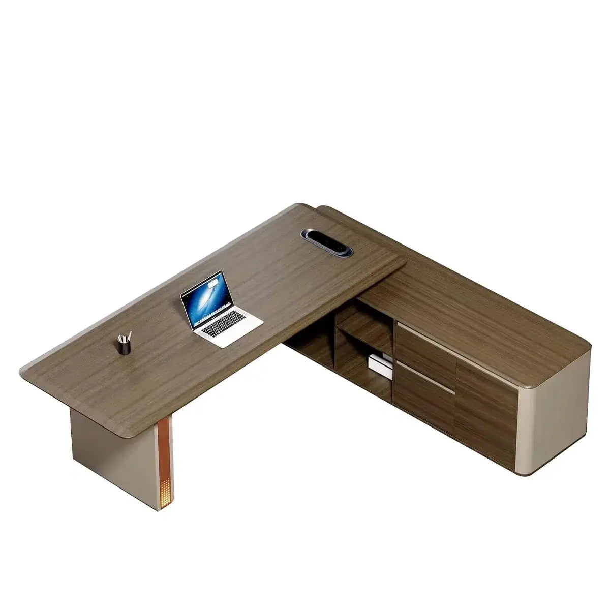 Oxley · Modern L-Shaped Executive Desk by Arc Grove