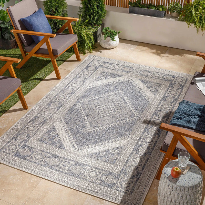 Umraniye Gray Outdoor Area Rug by Boutique Rugs
