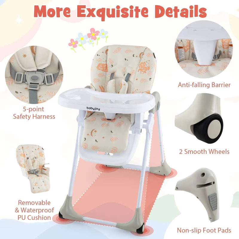 3-In-1 Convertible Baby High Chair by DirectDeals