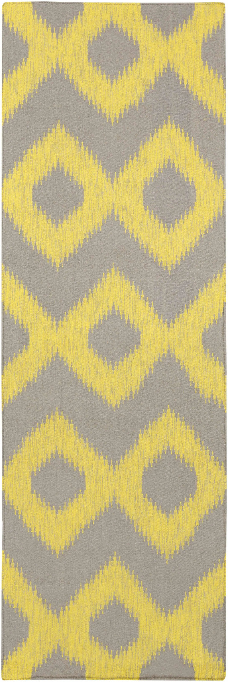 Oradell Yellow Ikat Wool Rug - Clearance by Boutique Rugs