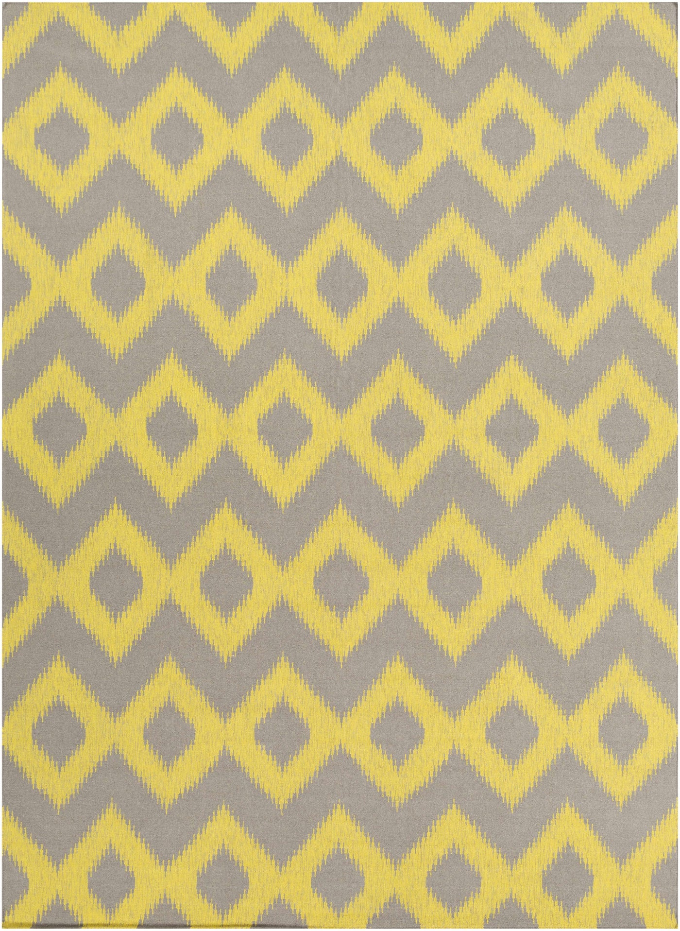 Oradell Yellow Ikat Wool Rug - Clearance by Boutique Rugs
