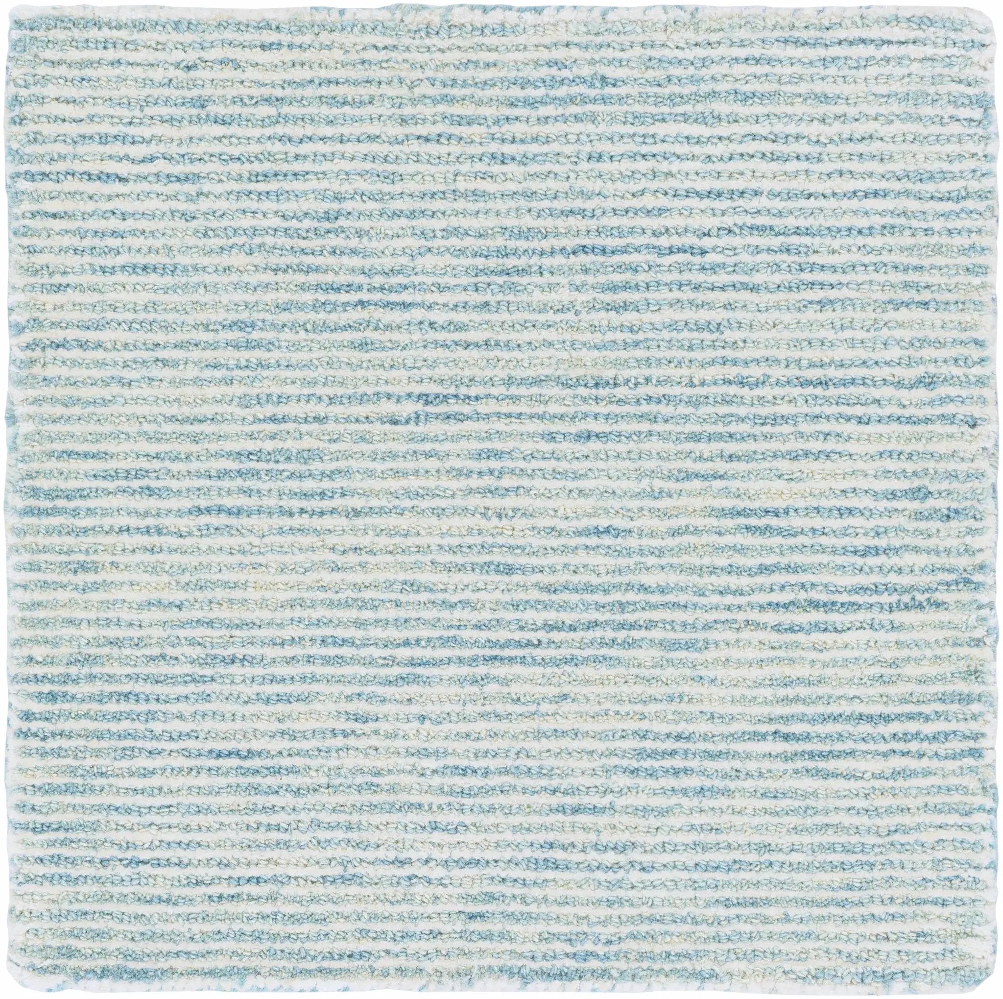 Orcas Hand Tufted Wool-Blend Rug - Ice Blue by Boutique Rugs