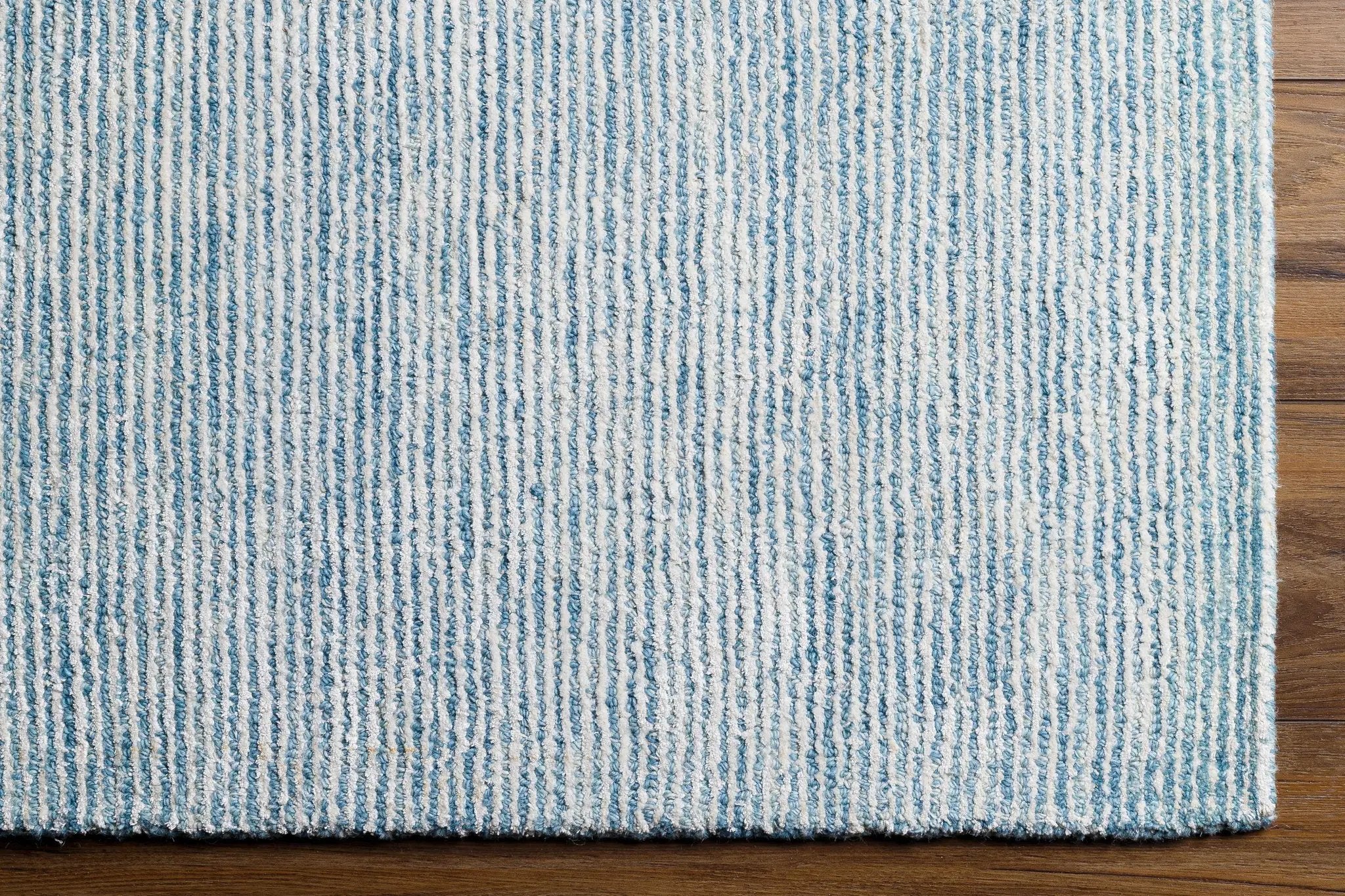 Orcas Hand Tufted Wool-Blend Rug - Ice Blue by Boutique Rugs