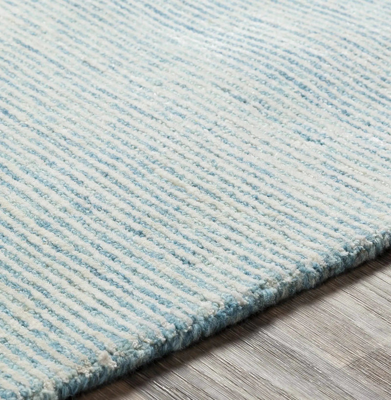 Orcas Hand Tufted Wool-Blend Rug - Ice Blue by Boutique Rugs