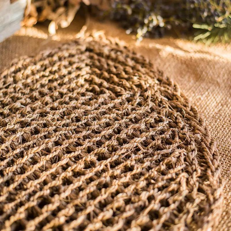 Organic Natural Straw Door Mat by RusticReach