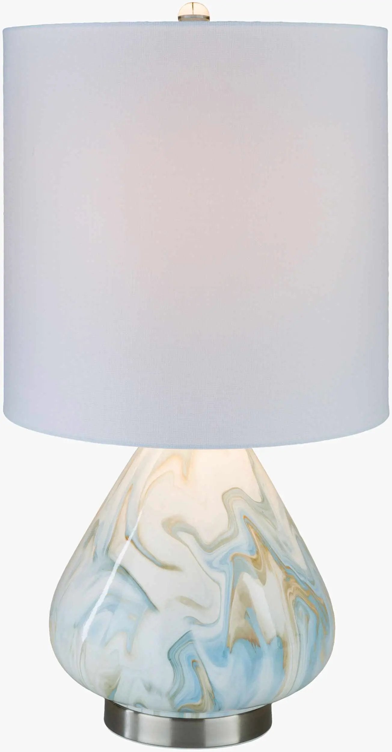 Farnborough Marble Ceramic Table Lamp by Boutique Rugs