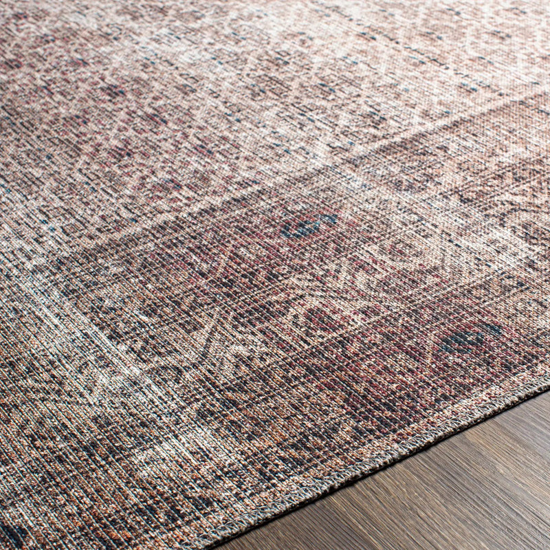 Tan Ormstown Distressed Washable Area Rug - Clearance by Boutique Rugs