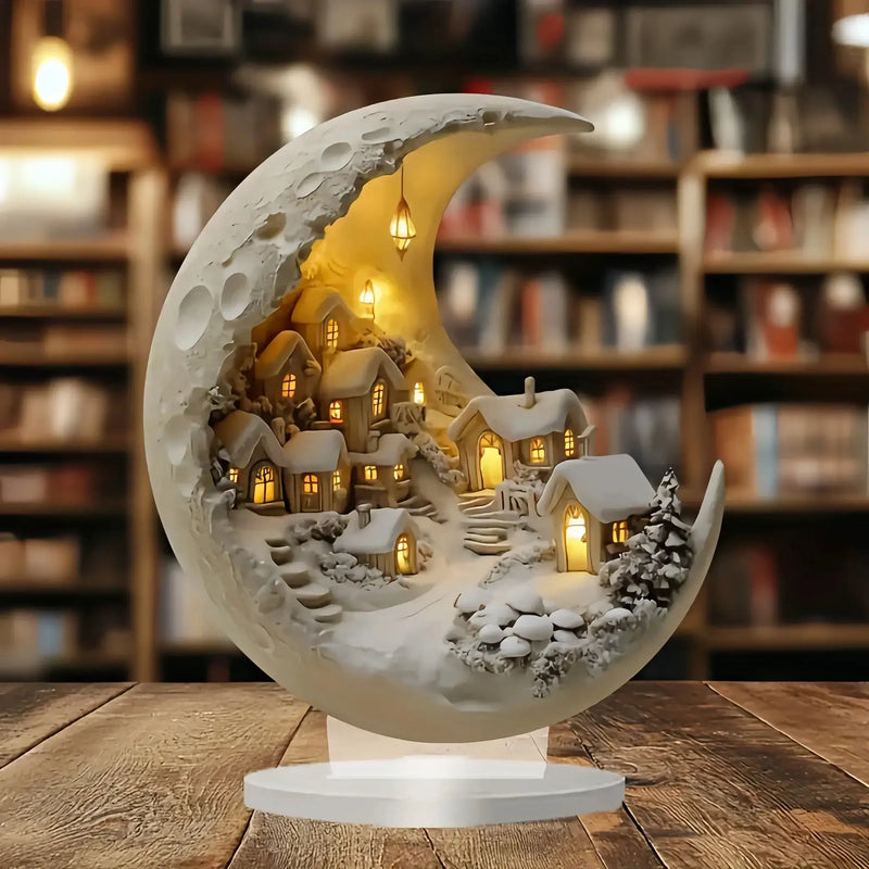 Ornament - 2D Acrylic Moonhouse by House Of Avana