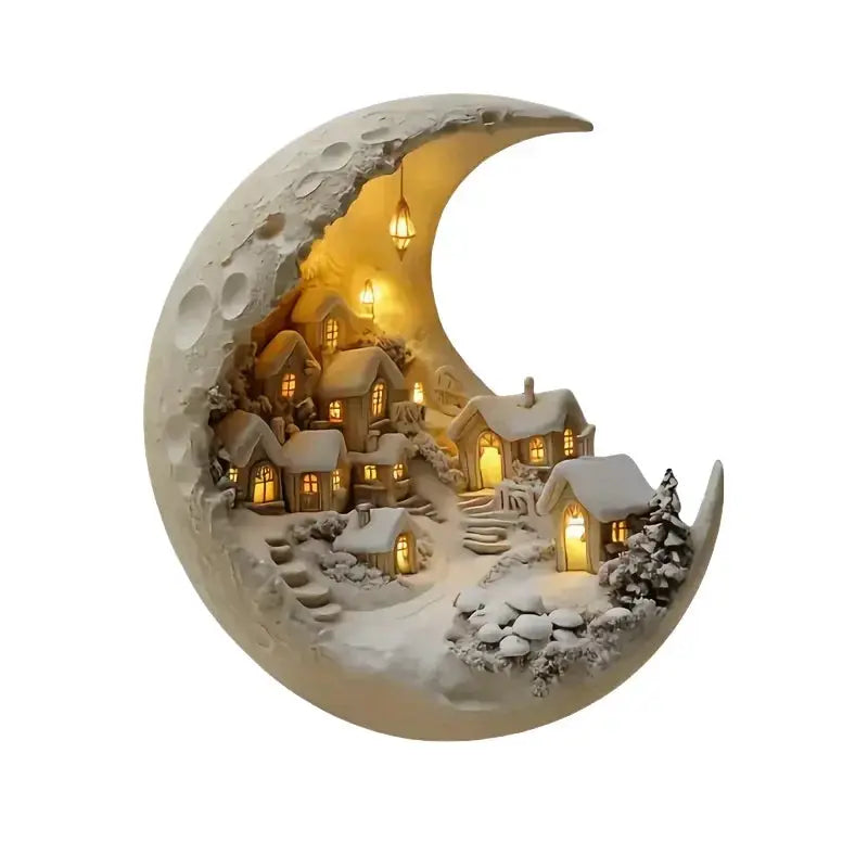 Ornament - 2D Acrylic Moonhouse by House Of Avana