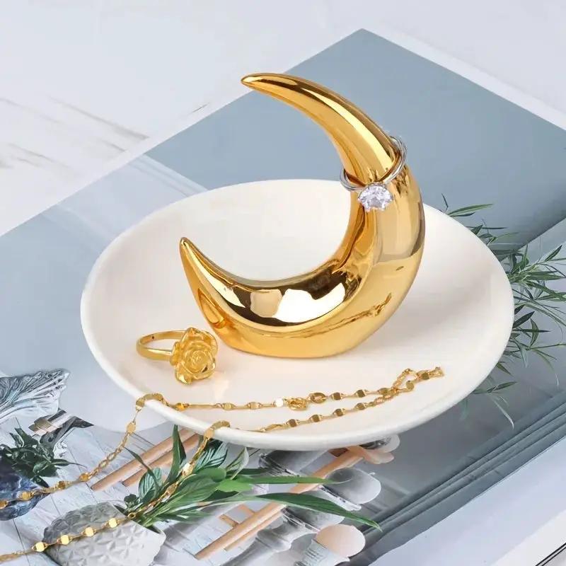 Ornament - Decorative Ceramic Golden Mini by House Of Avana