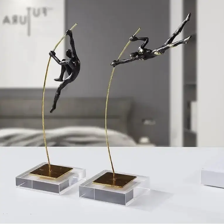 Abstract Acrobat Hanging Ring Sculpture by House Of Avana