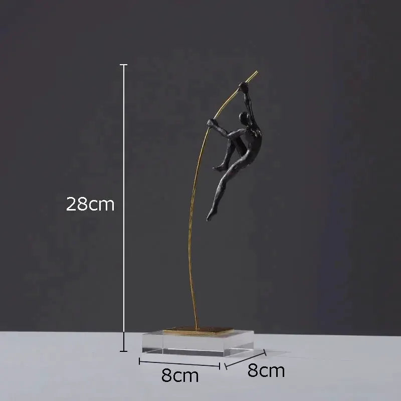 Abstract Acrobat Hanging Ring Sculpture by House Of Avana