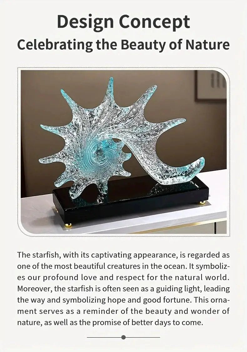 Ornament - Decorative Golden Starfish by House Of Avana