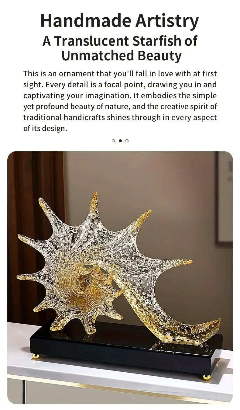 Ornament - Decorative Golden Starfish by House Of Avana