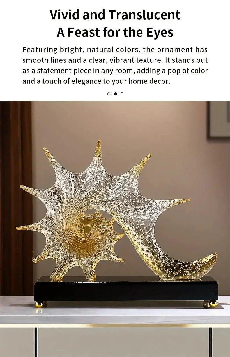 Ornament - Decorative Golden Starfish by House Of Avana