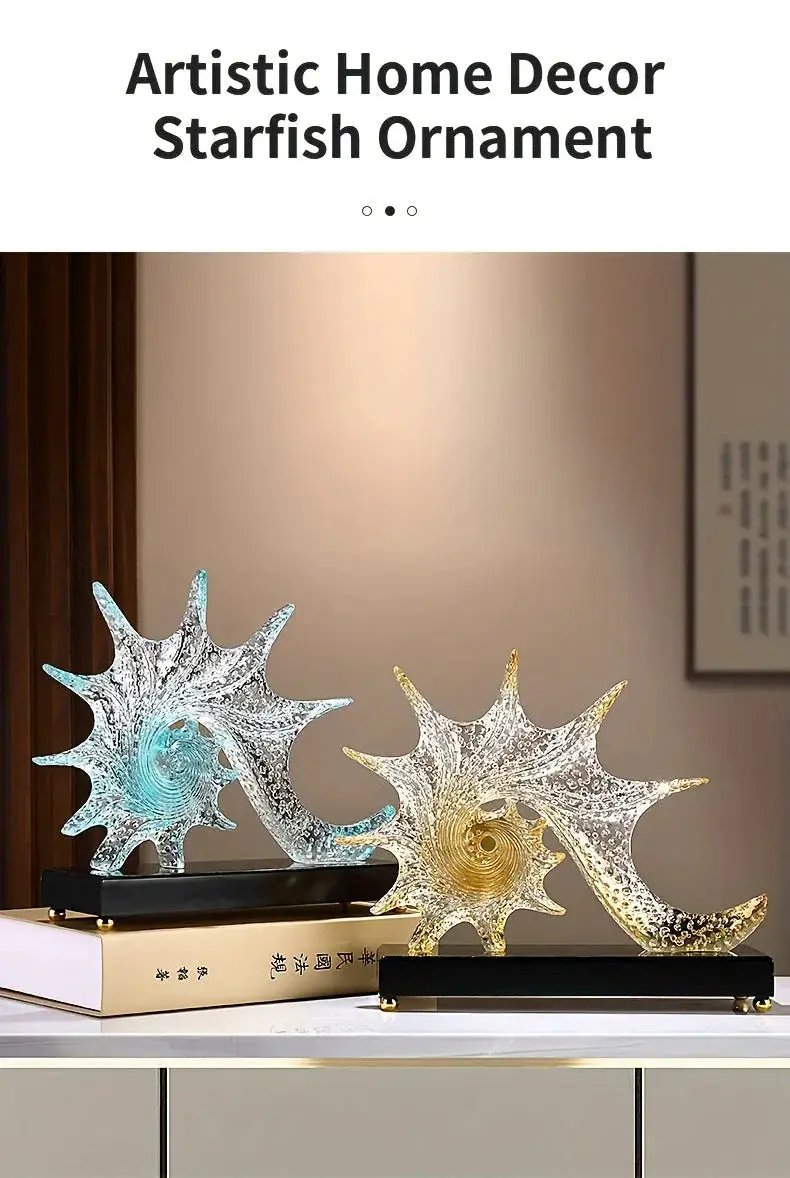 Ornament - Decorative Golden Starfish by House Of Avana