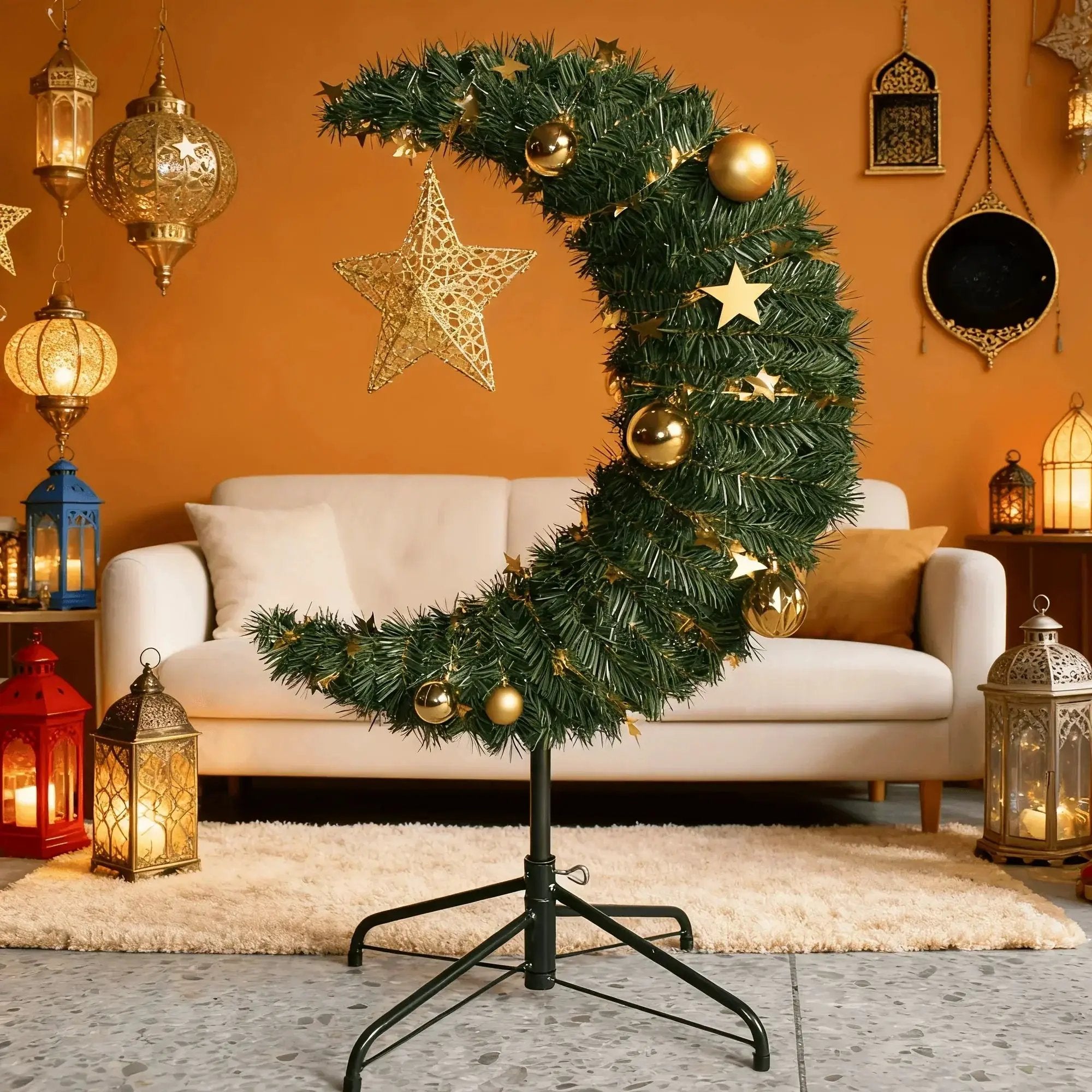 Ornament - Decorative Metal Gold Star by House Of Avana