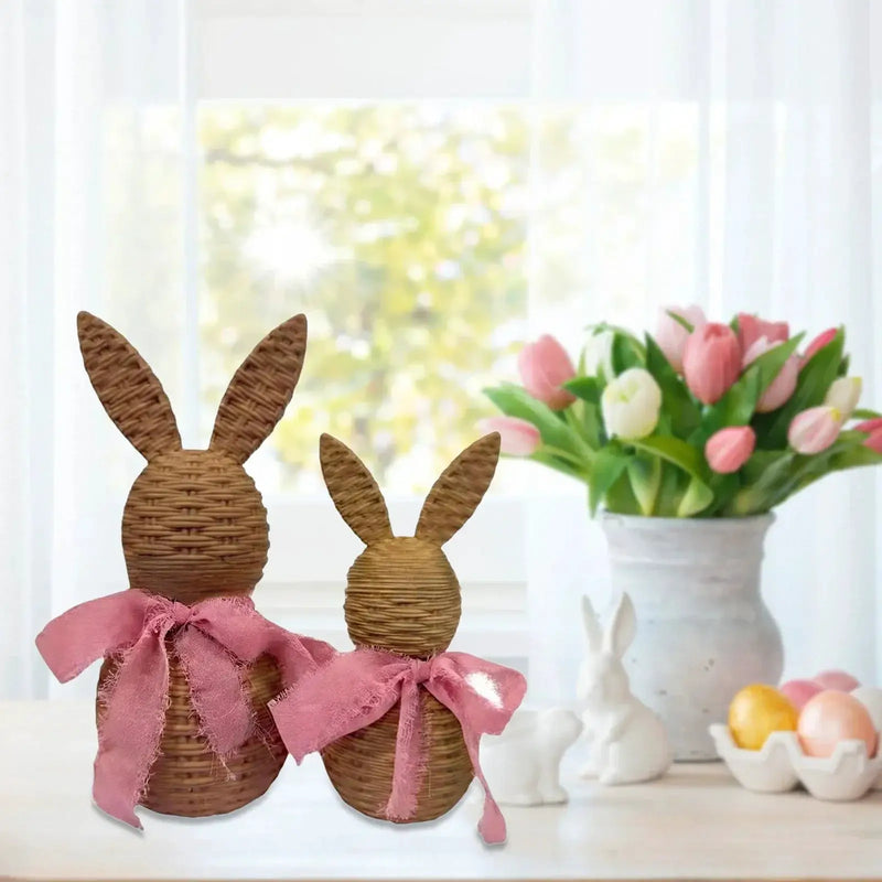Ornament - Decorative Woven Rabbit by House Of Avana